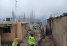 El Gobierno asiste a las familias afectadas por los incendios en Pocito