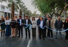 Orrego inauguró la histórica repavimentación de la emblemática avenida Libertador