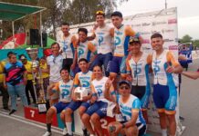 Rodrigo Díaz y Maribel Aguirre ganaron la Vuelta Ciclista de Chamical en La Rioja
