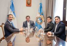 Orrego recibió a una autoridad de una compañía aérea low cost